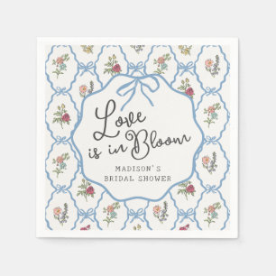 Summer Garden Party Bright Floral Bridal Shower Napkin