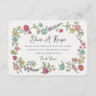 Summer Garden Party Floral Share A Recipe Insert