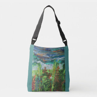 Summer Garden print tote shoulder bag