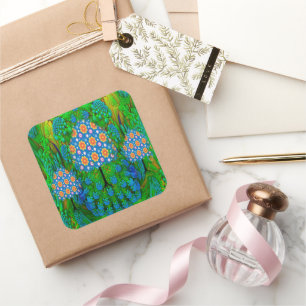 Summer Garden Square Sticker