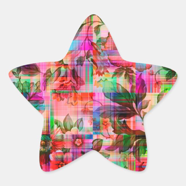 Summer Garden Star Sticker (Front)