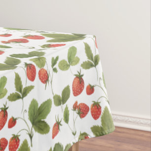 Summer Garden Strawberry Tablecloth