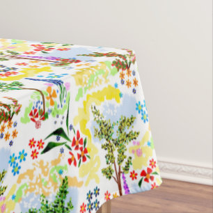 Summer garden tablecloth