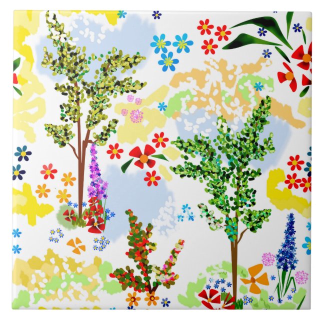 Summer garden tile (Front)