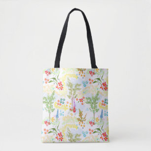 Summer garden tote bag