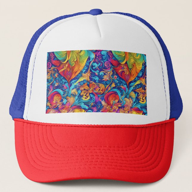 Summer Garden Trucker Hat (Front)