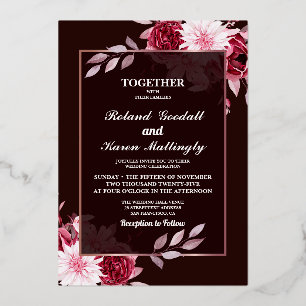 Summer Garden Watercolor Floral Wedding