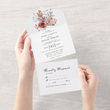 Summer Garden Watercolor Floral Wedding