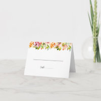Summer Garden Watercolor Floral Wedding