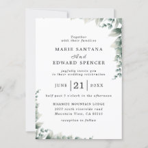 Summer Garden Watercolor Floral Wedding