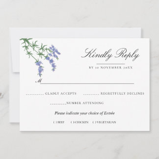 Summer Garden Watercolor Floral Wedding Invitation