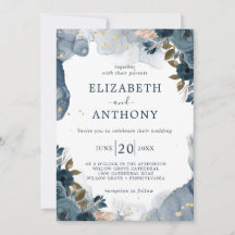 Summer Garden Watercolor Floral Wedding
