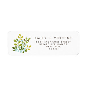 Summer Garden Wildflower Floral Return Address