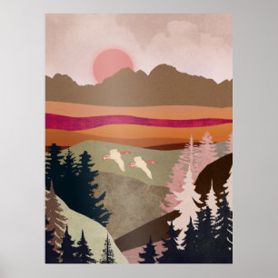 Summer Geese Poster