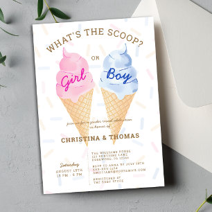 Summer Gender Reveal Invitation