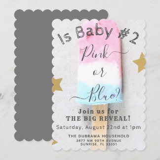 Summer Gender Reveal Invitation