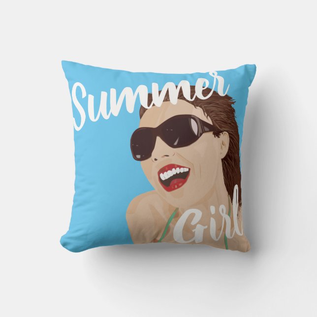 Summer Girl cushion (Front)