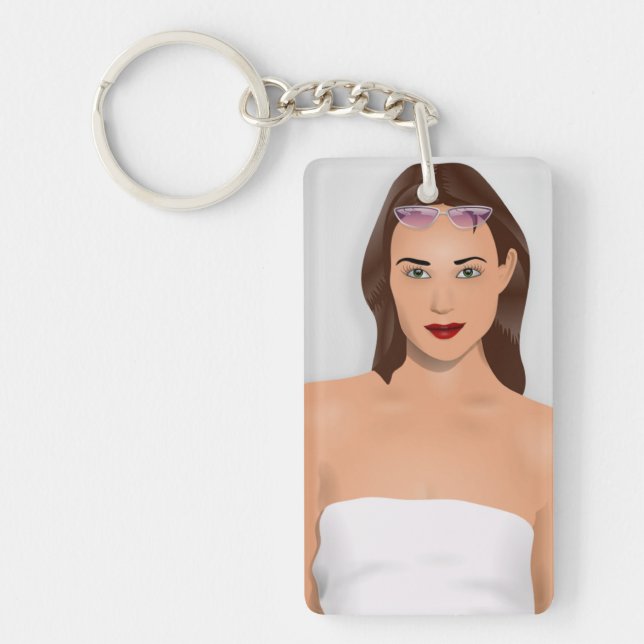 SUMMER GIRL KEY RING (Front)