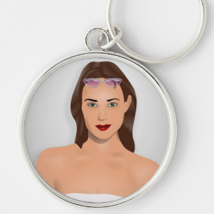 SUMMER GIRL KEY RING