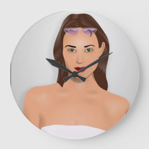 SUMMER GIRL LARGE CLOCK