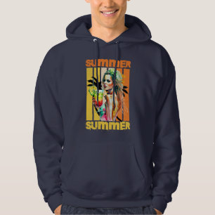 Summer Girl Retro Tropical Hoodie