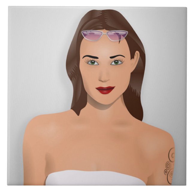 SUMMER GIRL TILE (Front)