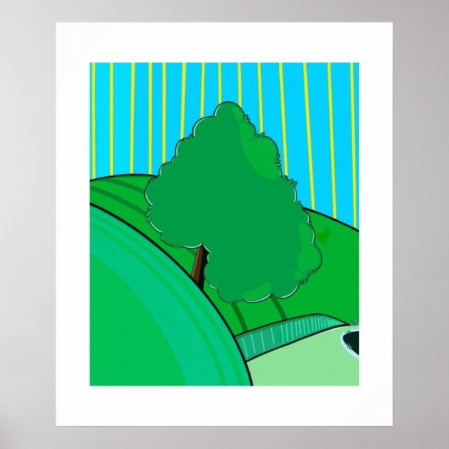 Summer Glow – Minimal Seasonal Poster by Sklines (Front)