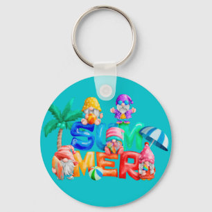 Summer Gnomes Key Chains