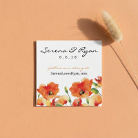 Summer Golden Poppy Wedding Information