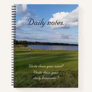 Summer Golf course photo daily Notebook
