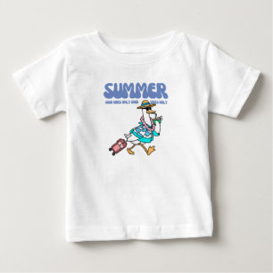 Summer Good Vibes Duck Vacation Art Baby T-Shirt
