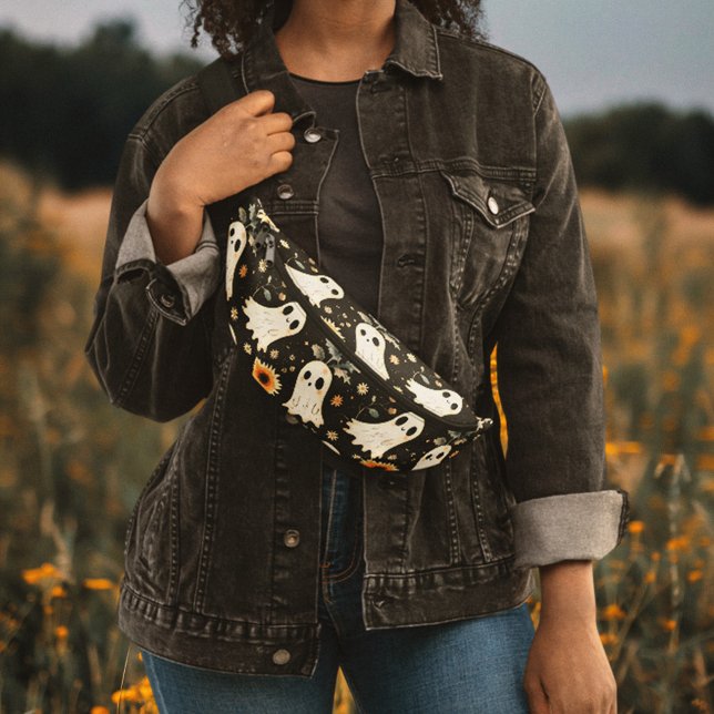 Summer Goth Ghosts and Sunflowers Spooky Bum Bags (Creator Uploaded)