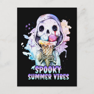 Summer goth Spooky Summer Vibes Postcard