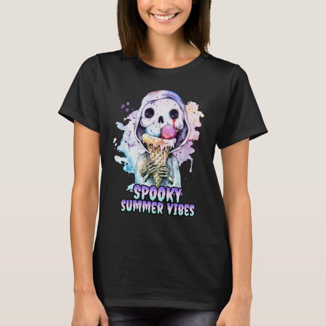 Summer goth Spooky Summer Vibes T-Shirt (Front)