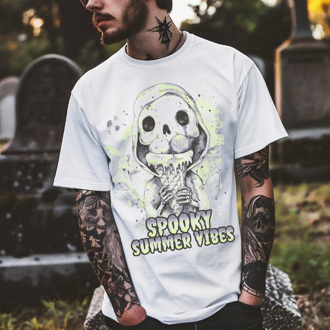 Summer goth Spooky Summer Vibes T-Shirt (Creator Uploaded)