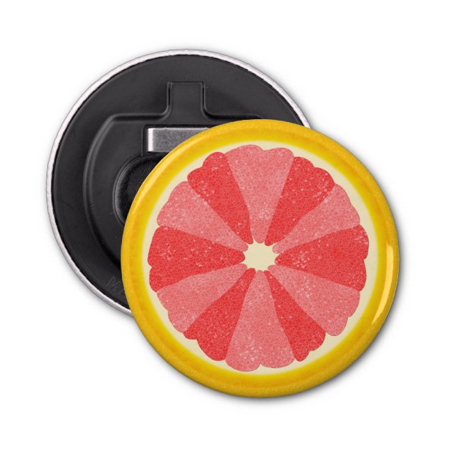 Summer Grapefruit Half Novelty Retro Fruit Bottle Opener (Front)