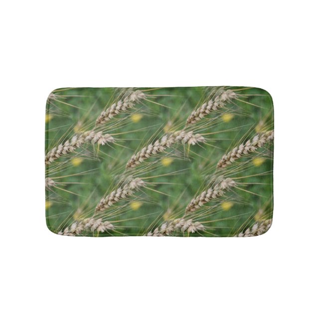 Summer Grass Nature Pattern Bath Mat (Front)