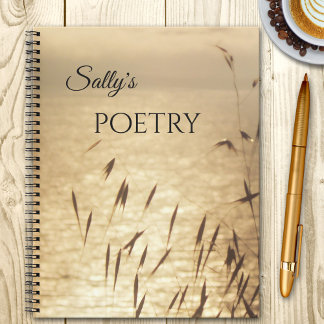 Summer Grass Vintage Poetry Notebook