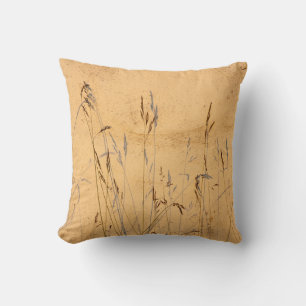 Summer Grasses And Shadows Postcard Poster Acrylic Cushion