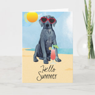 Summer Great Dane Card