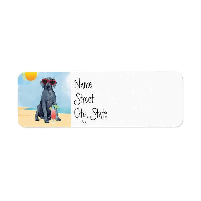Summer Great Dane Label (Front)