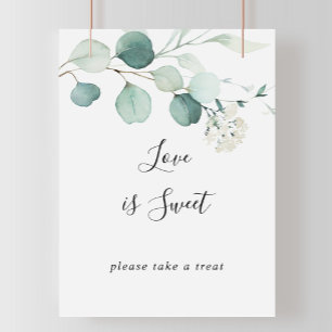 Summer Green Eucalyptus Foliage Love Is Sweet Sign