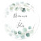 Summer Green Eucalyptus Wedding Envelope Seals