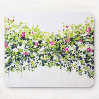 Summer Green Floral Mousemat