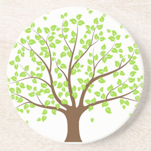 Summer Green Tree Coaster