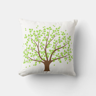 Summer Green Tree Pillow