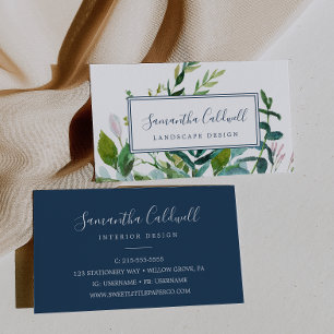 Summer Greenery Business Card