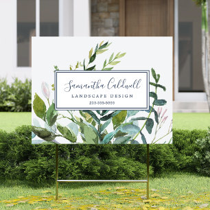 Summer Greenery Business Yard Sign