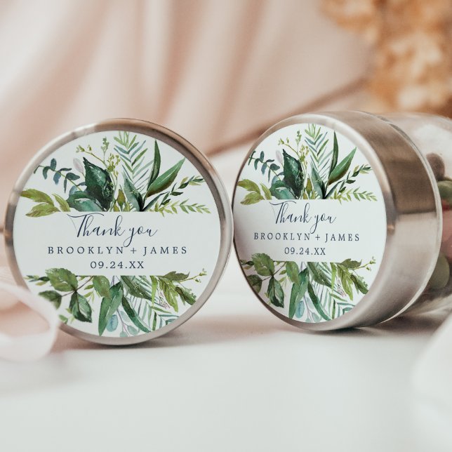 Summer Greenery Thank You Favour Sticker (Creator Uploaded)
