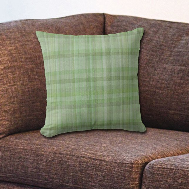 Summer Greens Plaid Pattern Cushion (Creator Uploaded)
